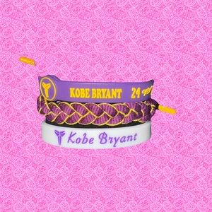 Kobe Bryant (black mamba) tribute bracelet set